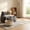White02, variant on BSHTI 30" Round Coffee Table with Fabric Storage Basket – Space-Saving End Table for Living Room, Bedside Nightstand, Matte White & Beige