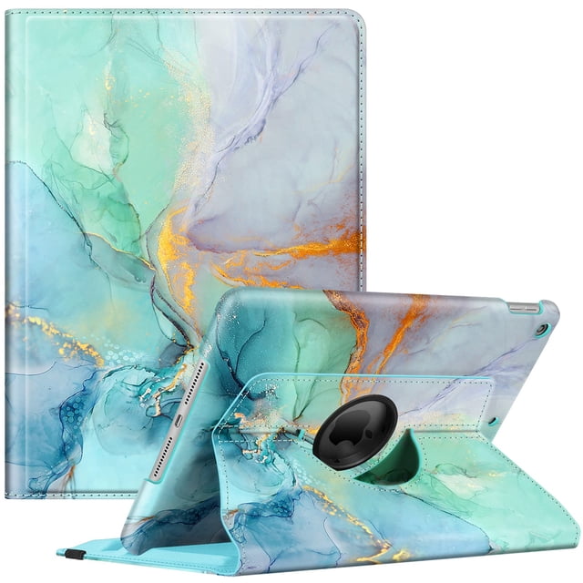 Funda giratoria Fintie para iPad de 9ª, 8ª y 7ª generación de 10,2 pulgadas, color verde