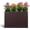 Brown, variant on Square Planter Box Tall Planters for Outdoor Modern with Drainage Holes for Outside Indoor Patio Deck - Brown, 17"x 17"x 18"