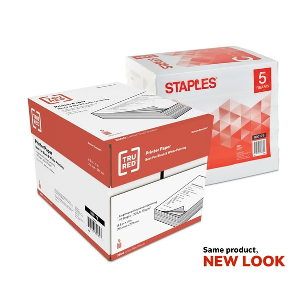 TRU RED 8.5 x 11 Copy Paper 20 lbs 92 Brightness 23479U/TR56960