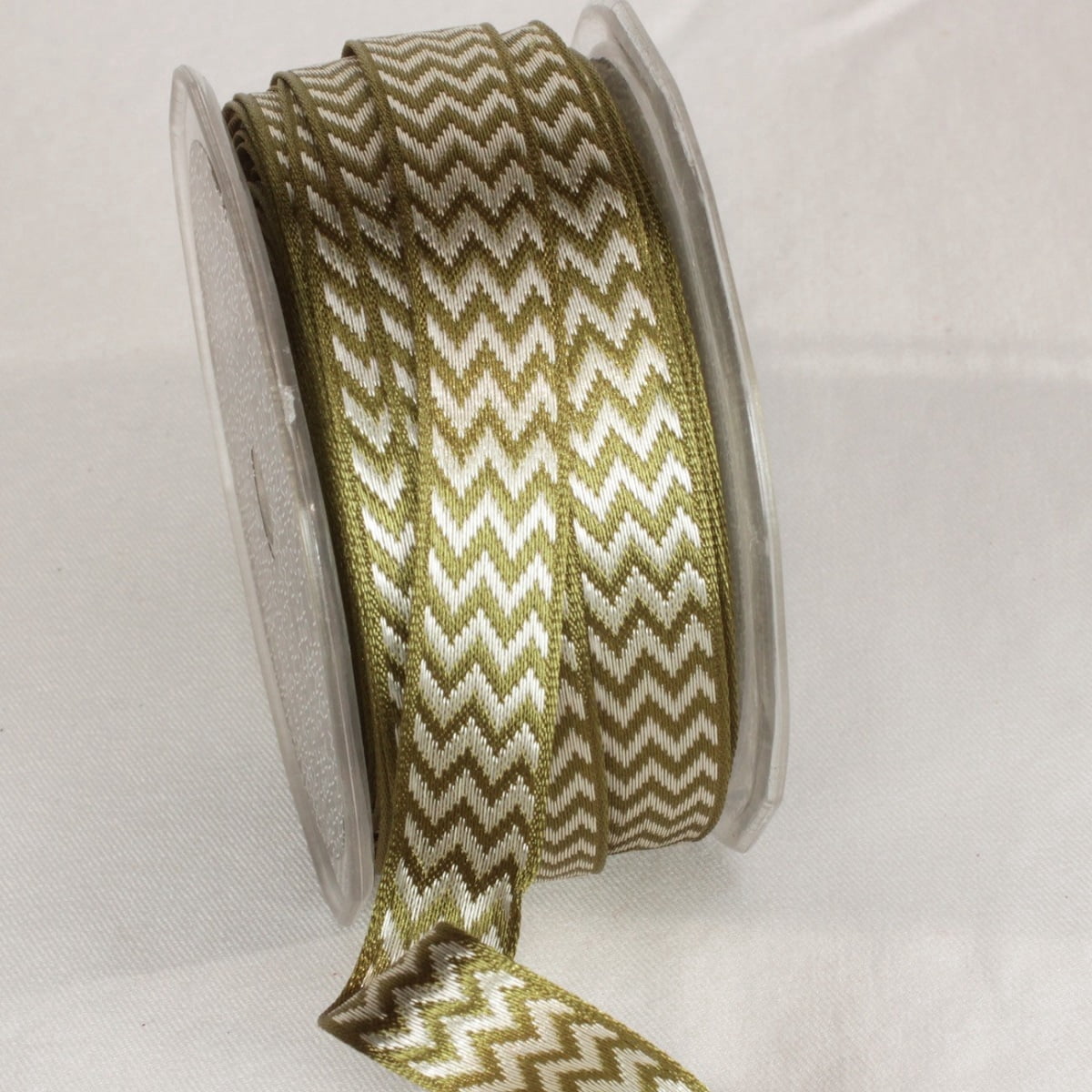 The Ribbon People Gray Clay Wired Craft Ribbon 0.25" x 54 yards