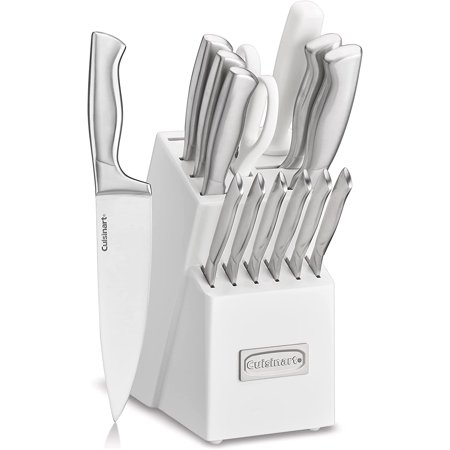 

Cuisinart C77SS-15PK 15-Piece Stainless Steel Hollow Handle Block Set Glossy White