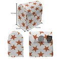 thumbnail image 4 of Abstract Stand Mixer Cover, Monochromatic Star Shapes on Plain Background Sky Space Creative Graphic, Kitchen Appliance Organizer Bag Cover with Pockets, 5 Quarts, Burnt Orange White, by Ambesonne, 4 of 4