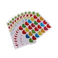 thumbnail image 5 of SUNRI 10 Sheets Heart Stickers Love Decorative Sticker Kids Envelopes Cards Craft Scrapbooking Party Favors Prize Class Rewards Award Praise, 5 of 20