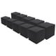 thumbnail image 2 of Cajas de regalo pequeñas para dama de honor, padrinos de boda, 10 unidades, caja de exhibición reciclable mate con cinta de tetragonum, color negro, 2 of 14