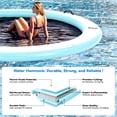 thumbnail image 4 of Danrelax 8FT Sunchill Round Inflatable Float Ring for Adults, Heavy Duty Hammock Pool Lounger with Pump, for Lake, Ocean & Pool, 4 of 8