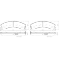 thumbnail image 1 of Balatas BREMBO Bajos metales 2011 A 2012 Chevrolet trasero Kit, 1 of 4
