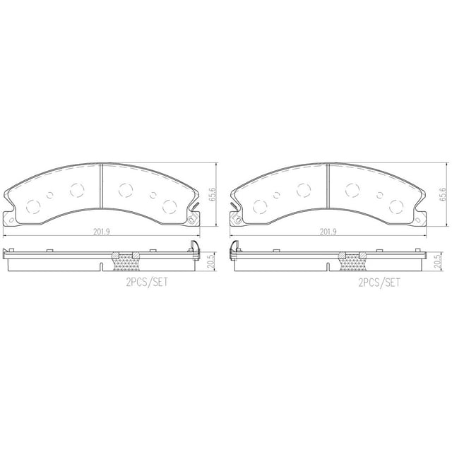Balatas BREMBO Bajos metales 2011 A 2012 Chevrolet trasero Kit