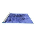 thumbnail image 2 of Ahgly Company Machine Washable Indoor Rectangle Oriental Blue Industrial Area Rugs, 5' x 8', 2 of 4