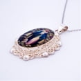 thumbnail image 5 of Our Lady of Grace Baroque Necklace w/ Pressed Flowers 18-inch, 5 of 10