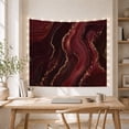 thumbnail image 5 of Abstract Geode in Burgundy and Gold with Dark Fluid Motion, Moody Abstract for Art Lovers, Elegant Home Decor Art, Holiday Gift, Tapestry Wall Hanging for Bedroom and Living Room, 5 of 7