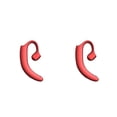 thumbnail image 3 of Matsuzay Auricular compatible con Bluetooth Cancelación de ruido Corriendo Auricular ergonómico Auricular Pequeño Auricular manos libres Teléfono Rojo 2piezas, 3 of 6