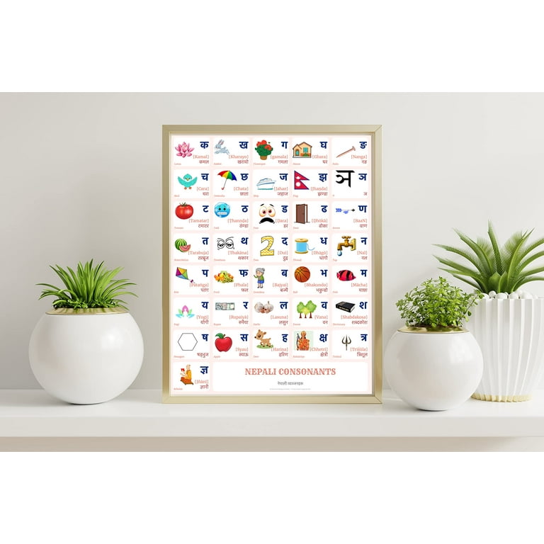 Nepali Alphabet Chart