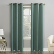 Mainstays Blackout Energy Efficient Grommet Single Curtain Panel, 40"x84", Aqua