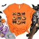 thumbnail image 3 of Camisetas con estampado de feliz Halloween para mujer, Tops informales de verano, camisetas de temporada escalofriante, camisetas de fantasma de calabazas, regalos de Halloween, 3 of 5
