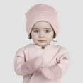 thumbnail image 2 of yocbz Boys Winter Hat Earflap Knitted Beanie for Kids Baby Winter Hat Gloves Set Toddler Hat Girls Boys Children Knitted Warm Hat Gloves Set Pink,2-8 Years, 2 of 6