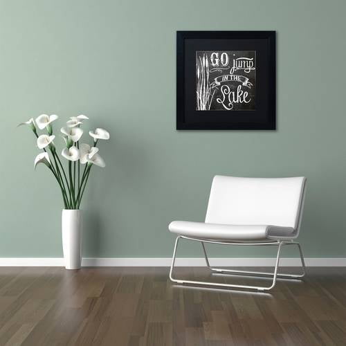 Trademark Fine Art "Lake House V" Canvas Art by Color Bakery Black Matte, Black Frame