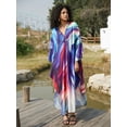 thumbnail image 6 of Edolynsa Kaftan Dresses for Swimewear Women Beach Maxi Dress Loose Mumu Dress Summer Outfits Bathing Suit Cover up Caftan top, 6 of 10