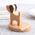 thumbnail image 2 of Lishi Wooden Universal Desk Cell Phone Holder - Creative Smartphone, iPhone, iPad, Tablet, and PC Stand, 2 of 5