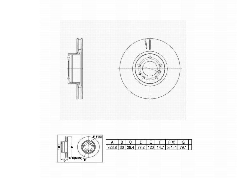 Winstop Brake Rotor, Front WS243298, BMW 840Ci 1997-1994