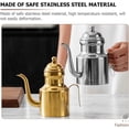 thumbnail image 6 of 11oz Stainless Steel Large Oil Storage Container,Liquid Seasoning Kettle,Kitchen Cooking Grease Container,Metal Oil Bottle with High Lid,Soy Sauce Bottles,Condiment Holders Silver, 6 of 6