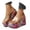 Hot Pink, variant on Dakaela Womens Slip on Platform Wedge Sandals Open Toe High Heel Clear Band Slides Summer Dress Shoes 3.54 Inches Heels Size 6.5