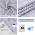 thumbnail image 4 of Light Purple Flowers Blackout Curtains for Bedroom/Living Room, Thermal Insulated Kitchen Curtains, Spring Vintage Flowers Rustic Plants Grommet Darkening Window Treatment Drapes 27.5"x39"x2, 4 of 8