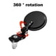 thumbnail image 2 of Universal Motorcycle Mirrors 3 Inch Round Folding Bar End Side Mirror Rearview Mirror For 22MM Handlebar, 2 of 5