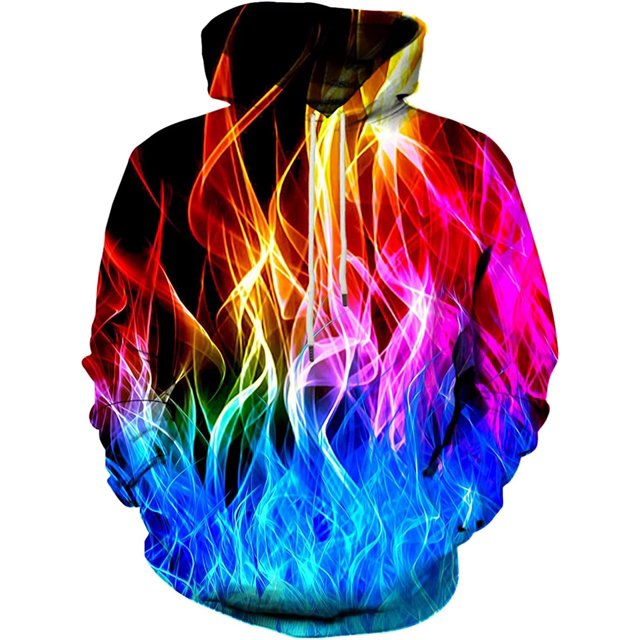 Hommes Femmes Sweat à Capuche 3D Mode Manches Longues avec Poche