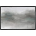 thumbnail image 3 of PixonSign Framed Canvas Print Wall Art Dark Gray Storm Cloud Pastel Landscape Abstract Shapes Illustrations Modern Art Decorative Minimal Relax/Calm for Living Room, Bedroom, Office - 24"x36" Black, 3 of 5