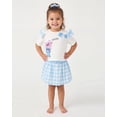 thumbnail image 4 of Disney Lilo and Stitch Girls Skort & T-Shirt Set, Summer Outfit for Toddler & Little Kids (White, 3T), 4 of 5