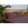 thumbnail image 4 of Mezzati Brushed Microfiber Bed Sheet Set - Ultra Soft and Lightweight for Ultimate Sleep Comfort, Wrinkle Free and Color Fade Resistant, 4pc Queen Purple, 4 of 5