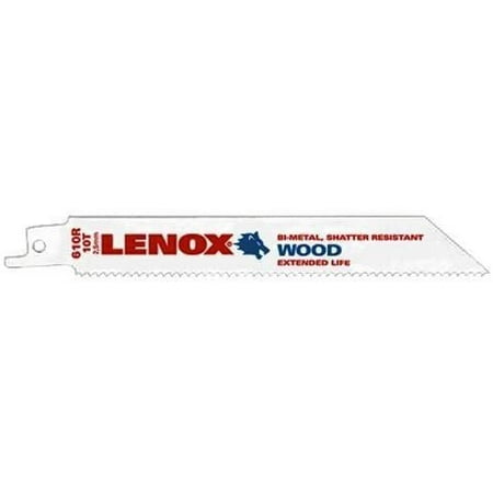 

Lenox 6 in. Bi-Metal Reciprocating Saw Blade 10 TPI 1 pk