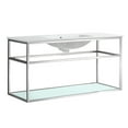 thumbnail image 2 of Pierre 48 Single, Open Shelf, Chrome Metal Frame Bathroom Vanity, 2 of 12