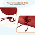 thumbnail image 5 of EAGLE PEAK Tufted Outdoor/Indoor Seat/Back Chair Cushion, Set of 2, 42 x 21 in,Red, 5 of 10