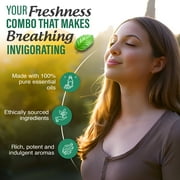 GuruNanda Breathe Essential Oil Blends for Sinus, Congestion & Aromatherapy - Set of 3