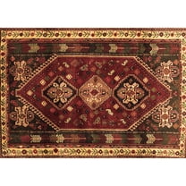 Ahgly Company Indoor Rectangle Persian Brown Traditional Area Rugs, 5' x 7'