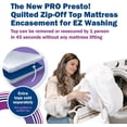 thumbnail image 2 of Queen CleanRest ! Quilted Mattress Encasement Protector with Zip-Off Top for  Washing - Waterproof, Bed Bug & Allergen Proof - 1-Person Install, No Mattress Lifting to Wash, 2 of 8