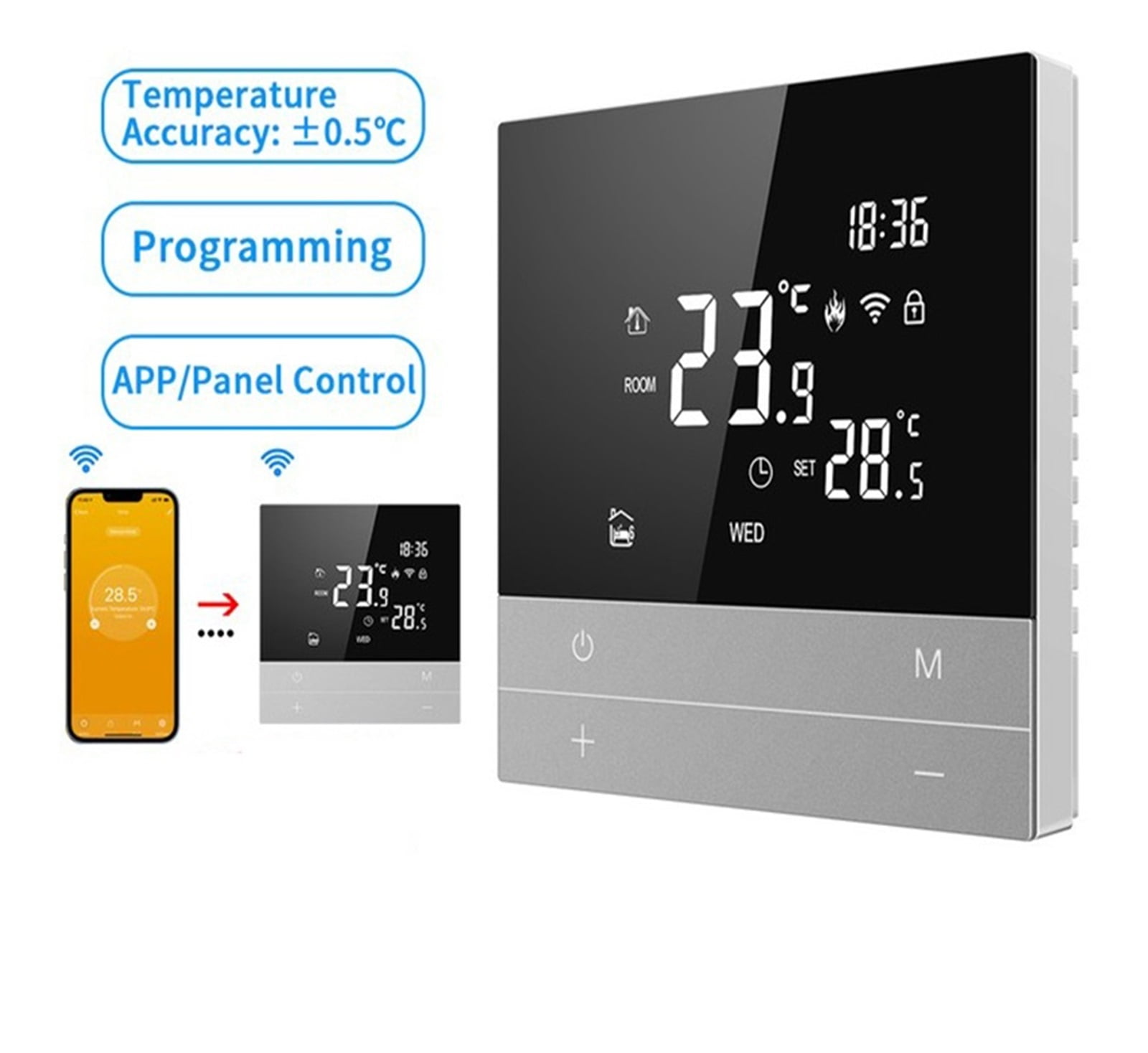 Tuya Smart Thermostat Electric Floor/Heating Water/Gas Boiler Temperature Controller ,Easy Installation