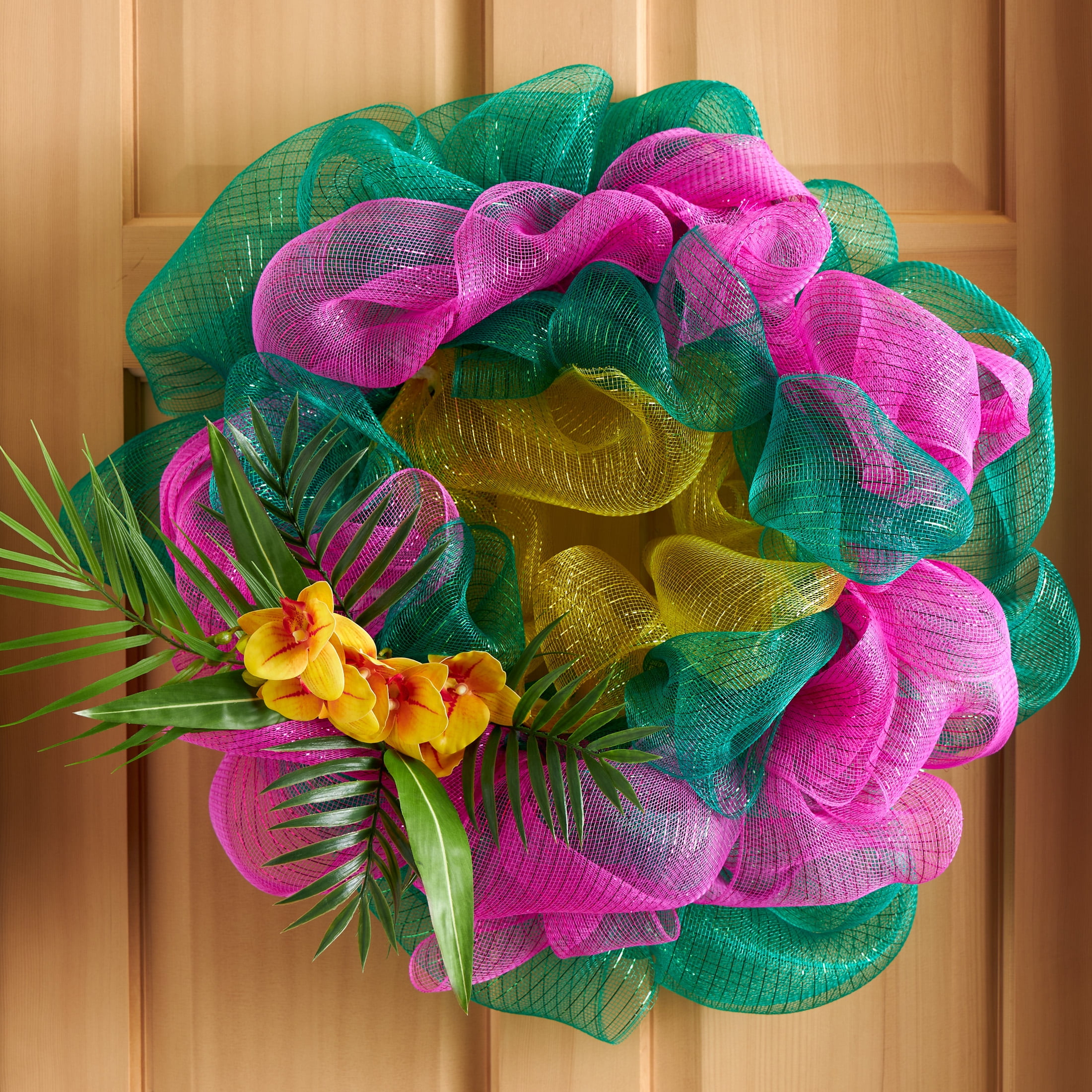 Simplicity mesh yellow/gold 5.5in 10 yard, prefect for wreaths and decorating