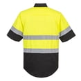 thumbnail image 4 of Portwest E067 Mens Reflective Two-Tone Hi-Vis Short Sleeve Work Shirt Yellow/Black, 3X-Large, 4 of 4
