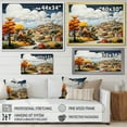 thumbnail image 4 of Designart "Countryside Scenery In De Stijl Style I" Countryside Canvas Wall Art, 4 of 7