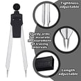 thumbnail image 2 of 2 Sets Ekg Caliper And Ekg Ruler Combination Set Ecg Calipers Measuring Tool Electrocardiogram Drafting Divider For Nursing, 2 of 5