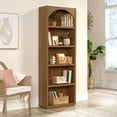 thumbnail image 2 of (2 pack) Mainstays Westley 5 Shelf Arch Bookcase, Warm Walnut Finish, 2 of 14