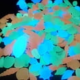 thumbnail image 4 of QHUDLV Glow in Dark Garden Pebbles 50pcs,Terrace Lawn Aquarium Luminous Stones, 4 of 9