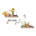 thumbnail image 2 of Kitchen Wall Stickers Fun Design Cook Utensils Home Decoration Restaurant, 2 of 9