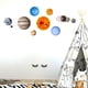 thumbnail image 5 of Adhesivo de pared brillante ANGGREK temática Solar decoración del hogar 10 pegatinas, 5 of 8
