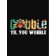 thumbnail image 2 of Camiseta para mujer con Cuello de verano1pc Women'S Casual Round Neck Short Sleeve T-Shirt with Creative "Gobble Til You Wobble" Turkey Print, Polyester Knit Fabric, Animal Pattern, Comfortable All-, 2 of 6