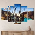thumbnail image 5 of Famous Art, Swans Reflecting Canvas Poster, Cisnes Reflejando Elefantes Artwork, Wall Swans Printed, Wall Artwork, Canvas Wall Decor - 4P-Gallery Wrapped, 5 of 9