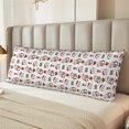 thumbnail image 2 of Balery Cute Christmas Hat Penguin A Funda Protectora para Almohada Corporal de Algodón Hipoalergénico con Cierre(55 x 21 pulgadas), Almohadas No Incluidas, 2 of 7